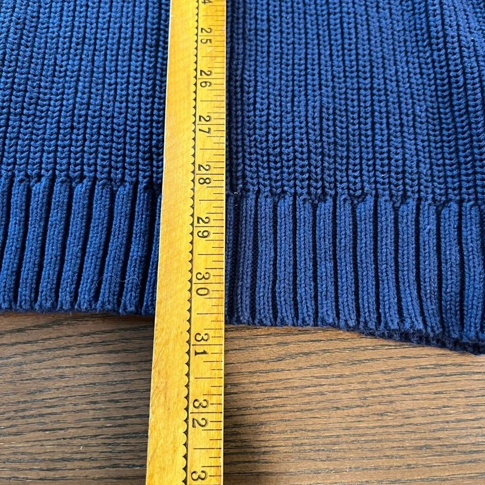 Vintage Boulder Creek Trading Co Sweater XLT‎ Blue Suede Elbow Patch